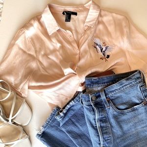 Pretty Pink Silk Top